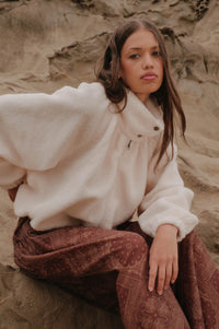 Slow Lane Sherpa Fleece High-Collar Moto Jacket - ShopPromesa