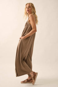Better Than Ever Gathered Wide-Leg Modal Jumpsuit - ShopPromesa