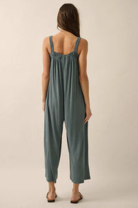 Better Than Ever Gathered Wide-Leg Modal Jumpsuit - ShopPromesa