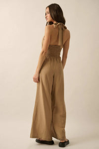 Natural Order Wide-Leg Linen-Blend Vest Jumpsuit - ShopPromesa