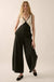 Second Nature Colorblock Linen-Blend Jumpsuit