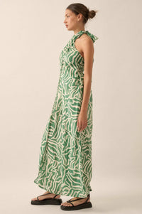 Roaming Soul Abstract Convertible Halter Jumpsuit - ShopPromesa