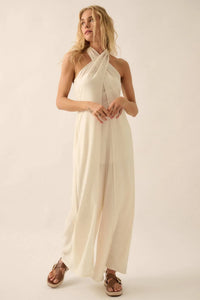 Peaceful Days Tonal-Stripe Two-Way Tulip Jumpsuit - ShopPromesa