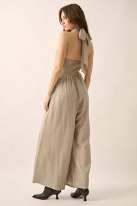 Peaceful Days Tonal-Stripe Two-Way Tulip Jumpsuit - ShopPromesa