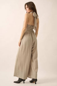 Peaceful Days Tonal-Stripe Two-Way Tulip Jumpsuit - ShopPromesa