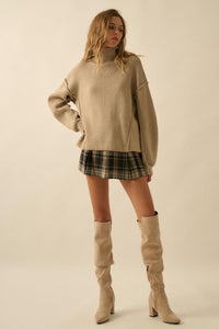 Plaid Mood Pleated Flannel Mini Skort - ShopPromesa