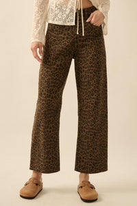 Law of the Jungle Leopard Twill Barrel Pants - ShopPromesa