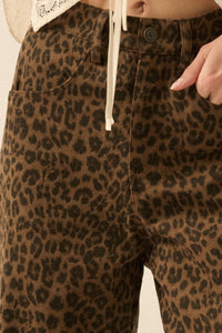Law of the Jungle Leopard Twill Barrel Pants - ShopPromesa