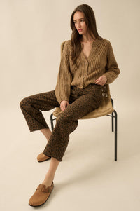 Law of the Jungle Leopard Twill Barrel Pants - ShopPromesa