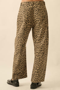 Law of the Jungle Leopard Twill Barrel Pants - ShopPromesa