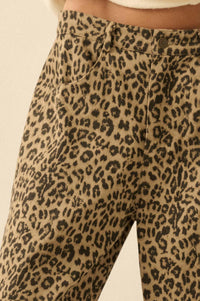 Law of the Jungle Leopard Twill Barrel Pants - ShopPromesa
