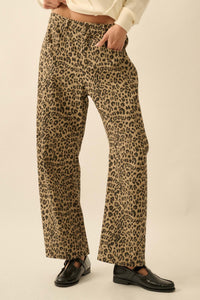 Law of the Jungle Leopard Twill Barrel Pants - ShopPromesa
