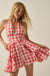 Sugar and Spice Gingham Plaid Ruffle Halter Romper - ShopPromesa