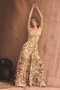 Nomad Days Abstract Floral-Print Strapless Jumpsuit - ShopPromesa