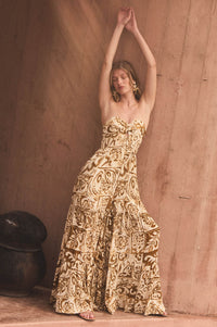 Nomad Days Abstract Floral-Print Strapless Jumpsuit - ShopPromesa
