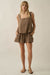 Tide Line Striped Cotton Sleeveless Layered Romper - ShopPromesa