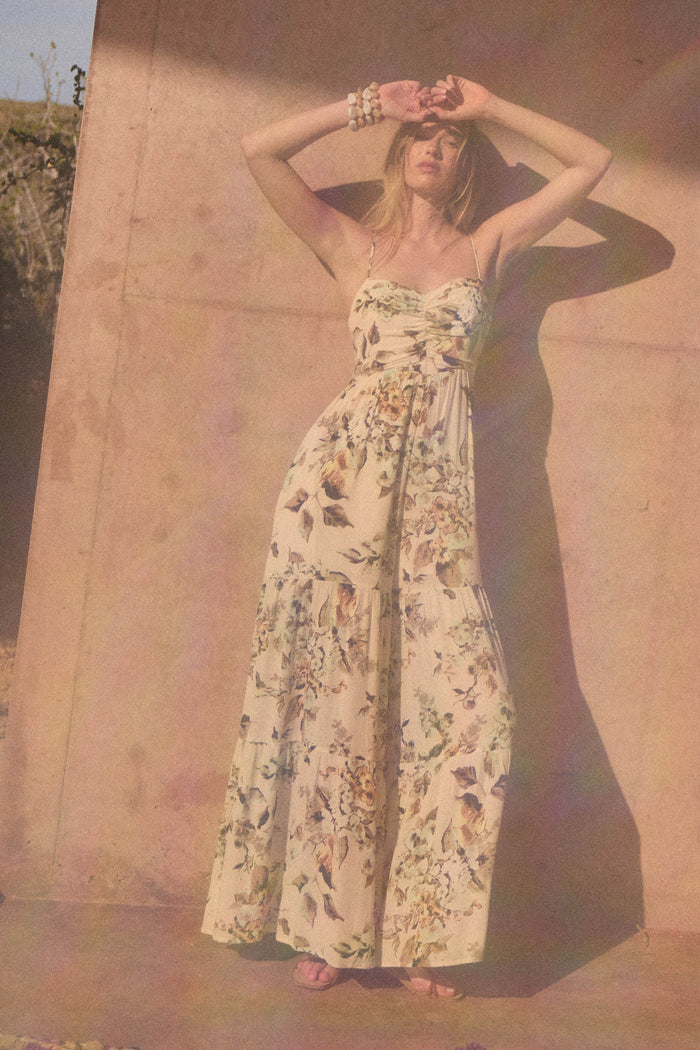 Bonita Jardin Floral Tiered Wide-Leg Jumpsuit - ShopPromesa