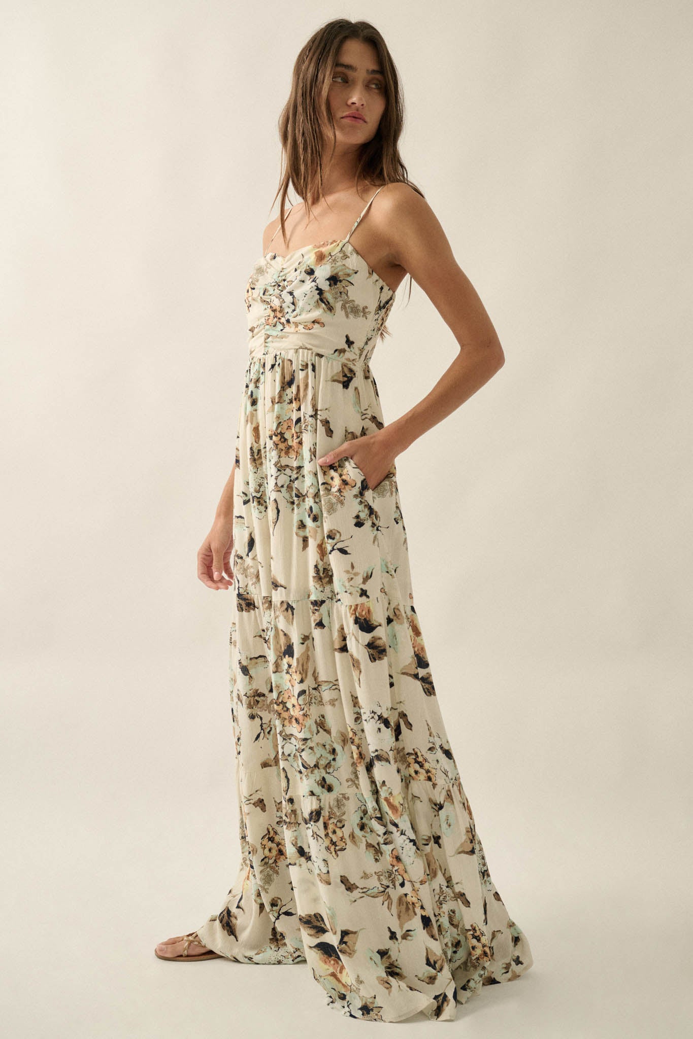 Bonita Jardin Floral Tiered Wide-Leg Jumpsuit - ShopPromesa