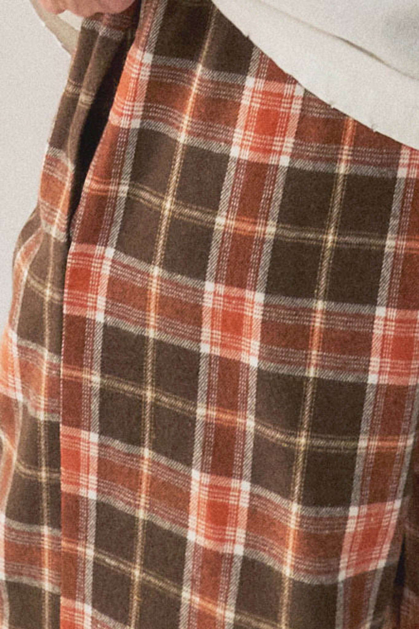 Cozy Cabin Plaid Wide-Leg Drawstring Pocket Pants - ShopPromesa