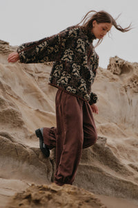 Smooth the Way Vegan Suede Cuffed Balloon Pants - ShopPromesa
