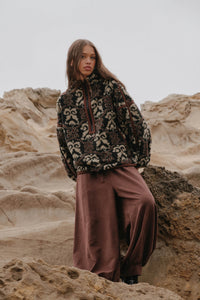 Smooth the Way Vegan Suede Cuffed Balloon Pants - ShopPromesa