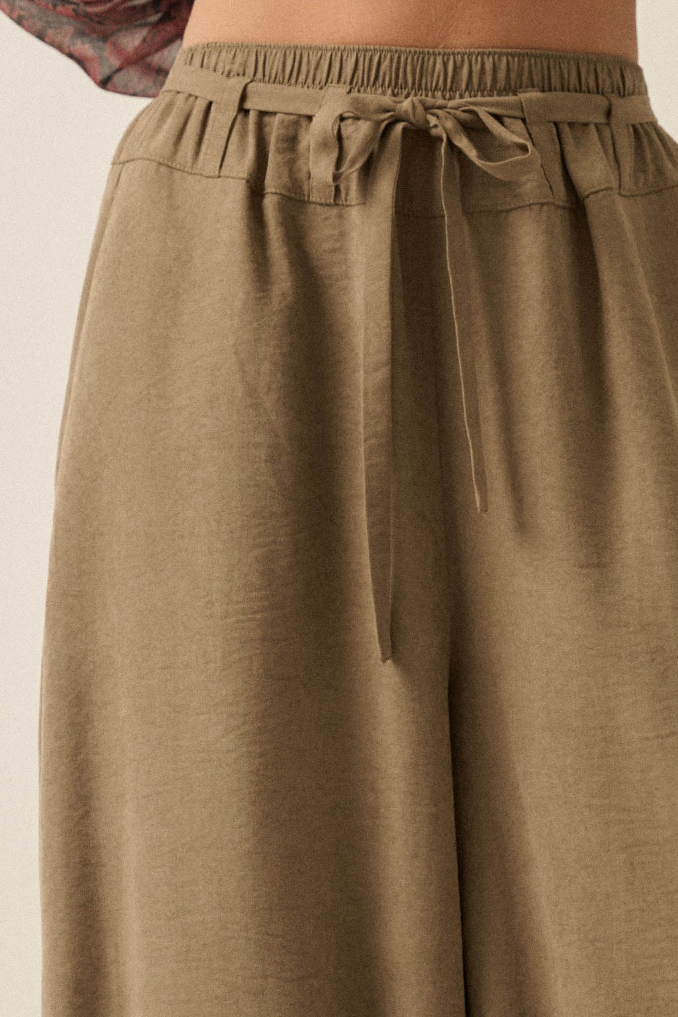 Smooth the Way Vegan Suede Cuffed Balloon Pants - ShopPromesa
