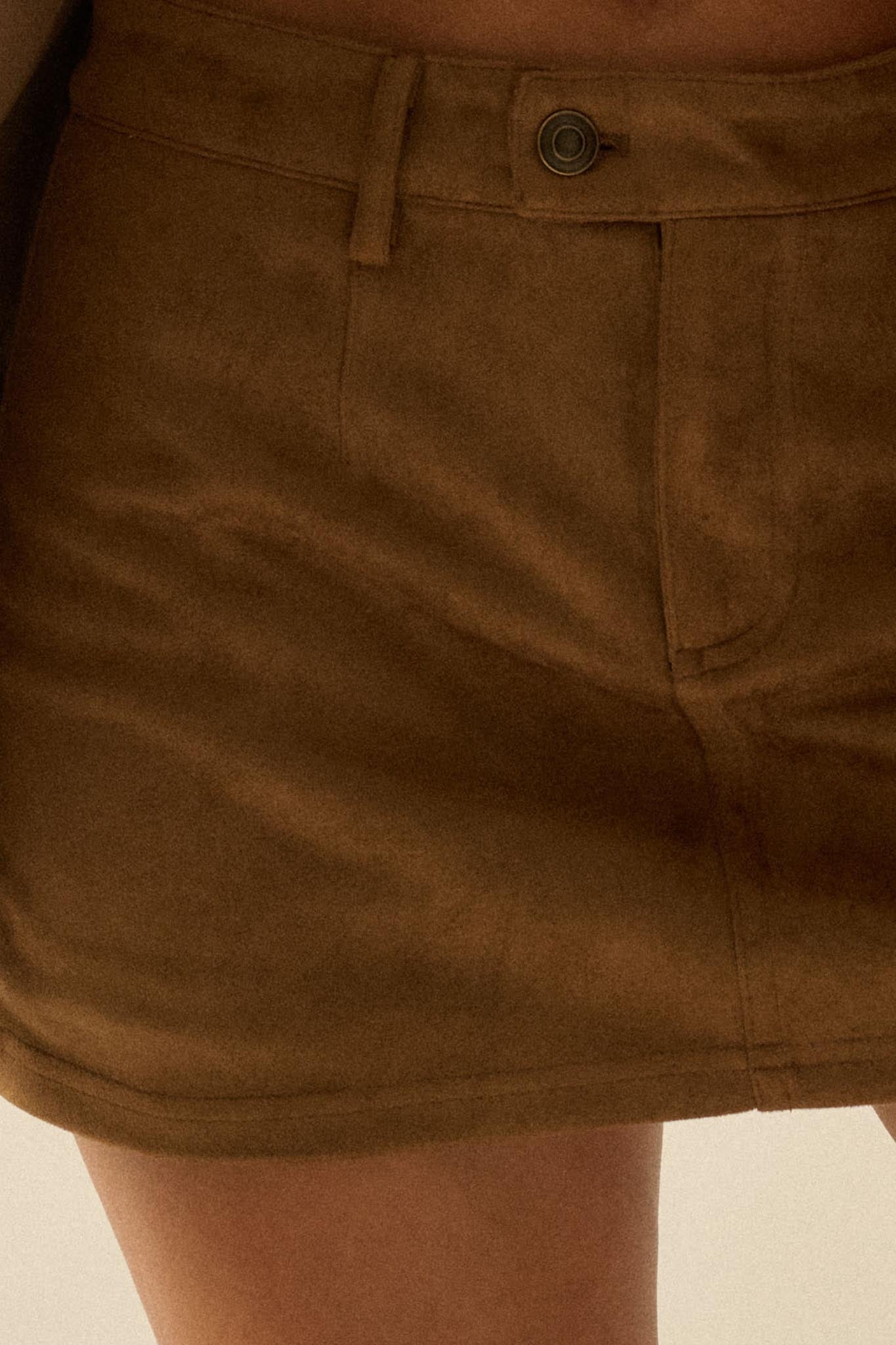 Soft Touch Vegan Suede Mini Skort - ShopPromesa