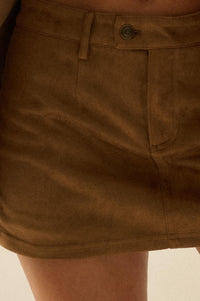 Soft Touch Vegan Suede Mini Skort - ShopPromesa