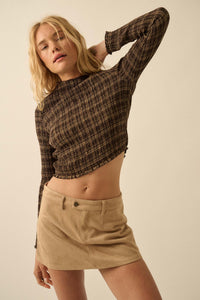 Soft Touch Vegan Suede Mini Skort - ShopPromesa