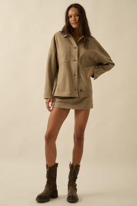 Soft Touch Vegan Suede Mini Skort - ShopPromesa