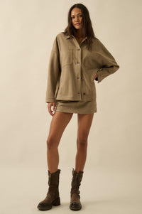 Soft Touch Vegan Suede Mini Skort - ShopPromesa