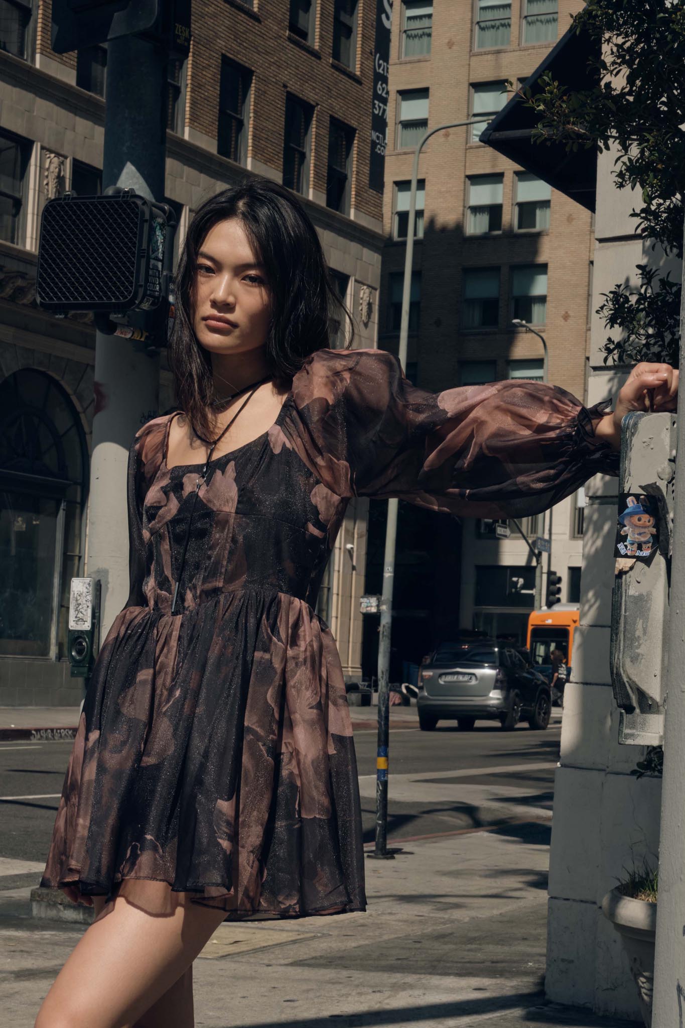 Rich Blossoms Floral Organza Corset Romper Dress - ShopPromesa