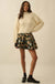 Blooming Threads Floral Tapestry Pleated Mini Skort - ShopPromesa