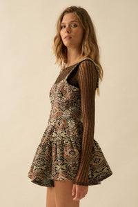 Magic Carpet Ride Tapestry Romper Dress - ShopPromesa