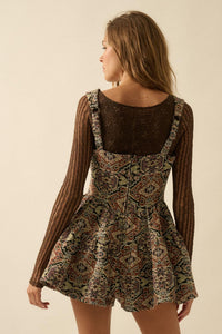 Magic Carpet Ride Tapestry Romper Dress - ShopPromesa