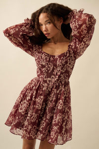 Grow in Grace Floral Organza Corset Romper Dress - ShopPromesa