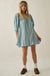 Beyond the Clouds Denim Puff-Sleeve Babydoll Romper - ShopPromesa