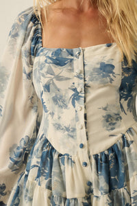 Easy Elegance Floral Chiffon Tiered Ruffle Romper - ShopPromesa