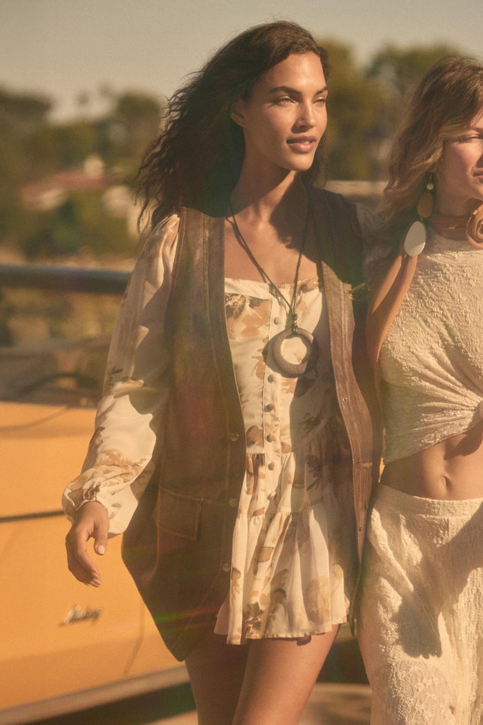 Easy Elegance Floral Chiffon Tiered Ruffle Romper - ShopPromesa