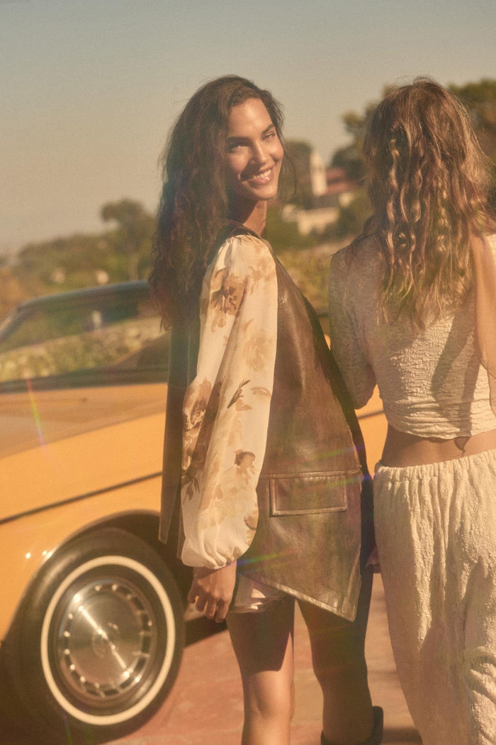 Easy Elegance Floral Chiffon Tiered Ruffle Romper - ShopPromesa