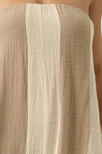 Ready to Flow Colorblock Gauze Strapless Jumpsuit - ShopPromesa