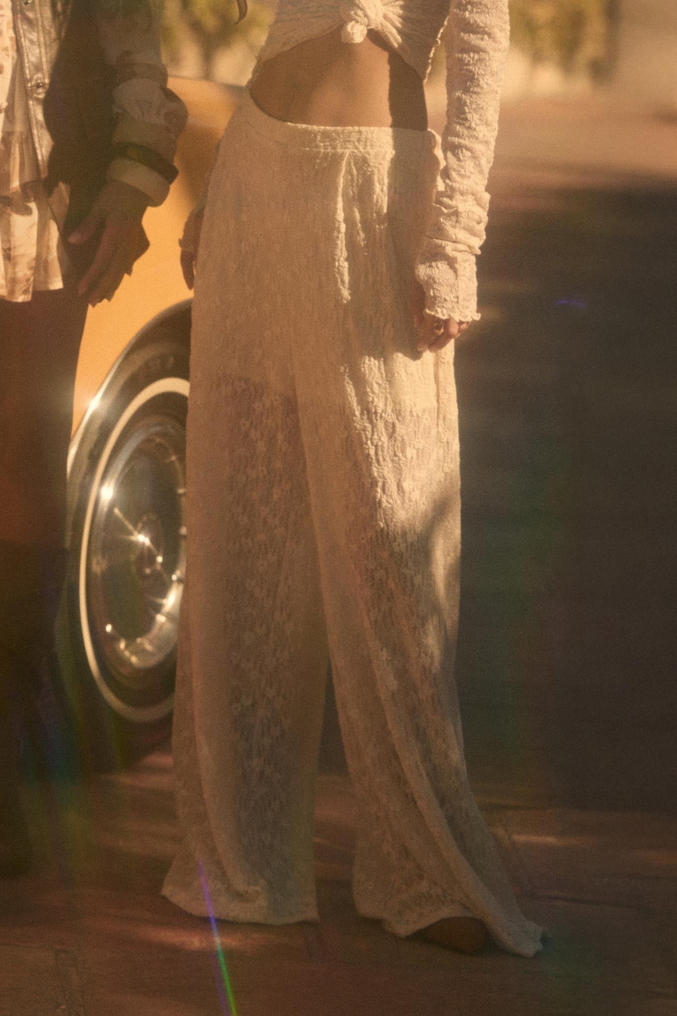 Sweet Breeze Floral Lace Wide-Leg Pants - ShopPromesa