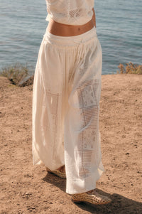 First Light Crochet Lace Drawstring Tulip Pants - ShopPromesa