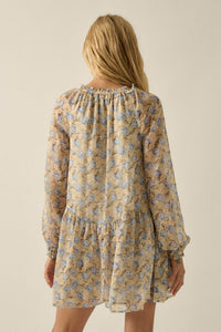 Sun-Kissed Petals Floral Chiffon Babydoll Romper - ShopPromesa