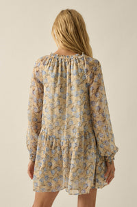 Sun-Kissed Petals Floral Chiffon Babydoll Romper - ShopPromesa