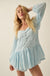 Perfectly Pretty Tonal-Stripe Babydoll Romper - ShopPromesa