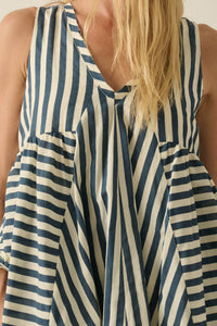 Sunny Saturday Striped Ruffled Babydoll Romper - ShopPromesa