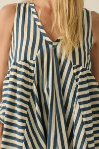 Sunny Saturday Striped Ruffled Babydoll Romper - ShopPromesa