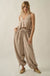 Blooming Bazaar Floral-Stripe Cotton Balloon Pants - ShopPromesa