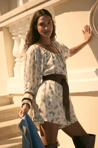 Simply Beautiful Floral Puff-Sleeve Babydoll Romper - ShopPromesa